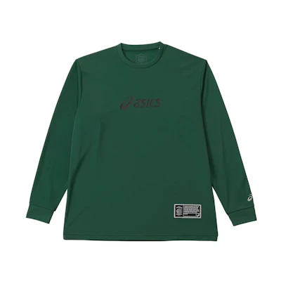 ASICS Green Pullover Logo Crewneck Sweatshirt - Relaxed Fit 2063A338-300