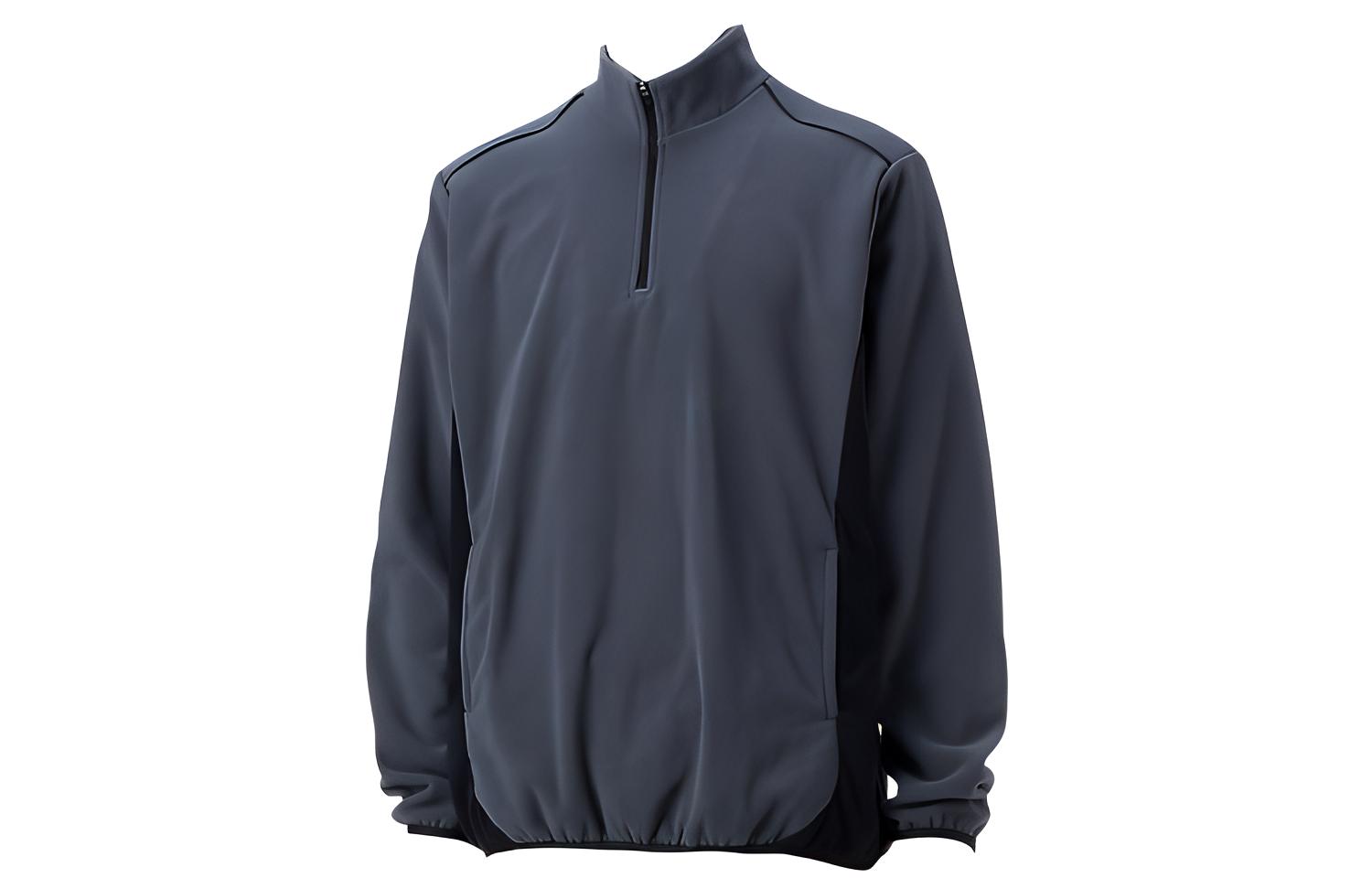 ASICS Grey Half-Zip Fleece Pullover Casual Sweatshirt 2121A338-020