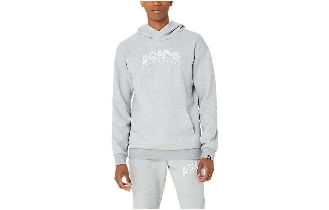 ASICS Grey Hoodie with Letter Print Design 2063A332-020