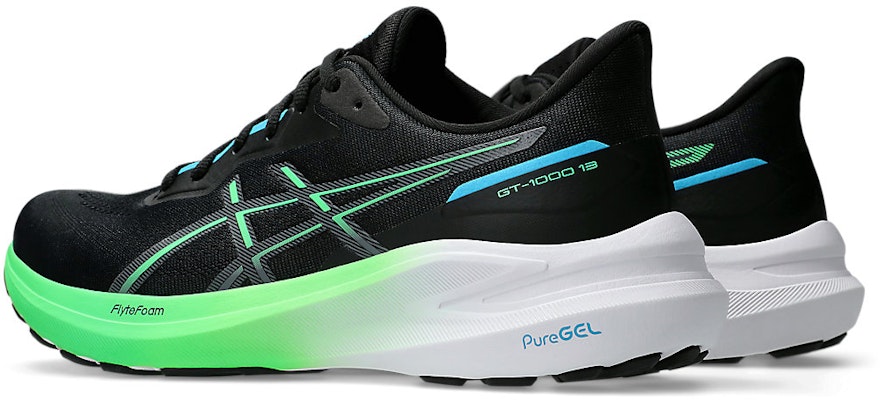 ASICS Gt-1000 13 'Black Digital Aqua' 1011B858-001 Lookbook ASICS Gt-1000 13 'Black Digital Aqua' 1011B858-001