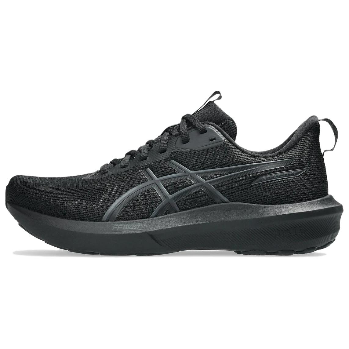 ASICS GT-1000 14 Black Running Shoes with Arch Support & Breathable Mesh 1011C077-003