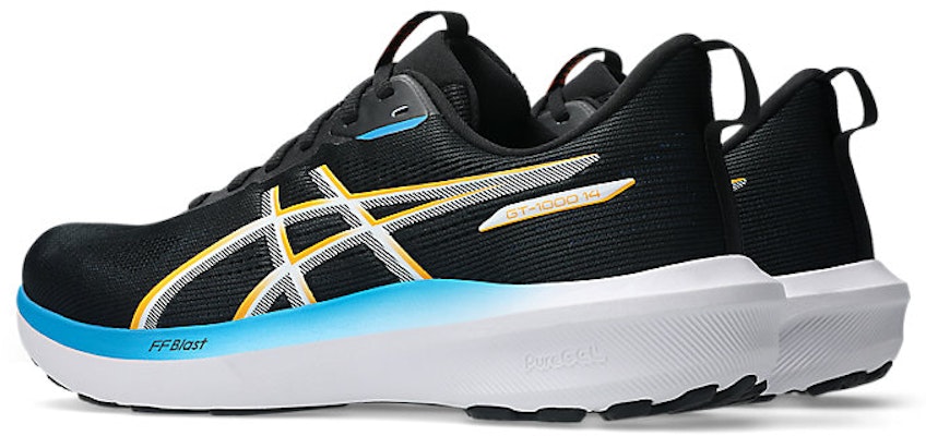 ASICS GT-1000 14 Extra Wide Kasut Lari Hitam/Yamabuki 1011C076-004 Lookbook ASICS GT-1000 14 Extra Wide Kasut Lari Hitam/Yamabuki 1011C076-004
