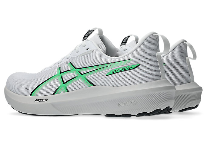 Lookbook ASICS GT-1000 14 Kasut Lari Putih/Vital Green 1011C077-101