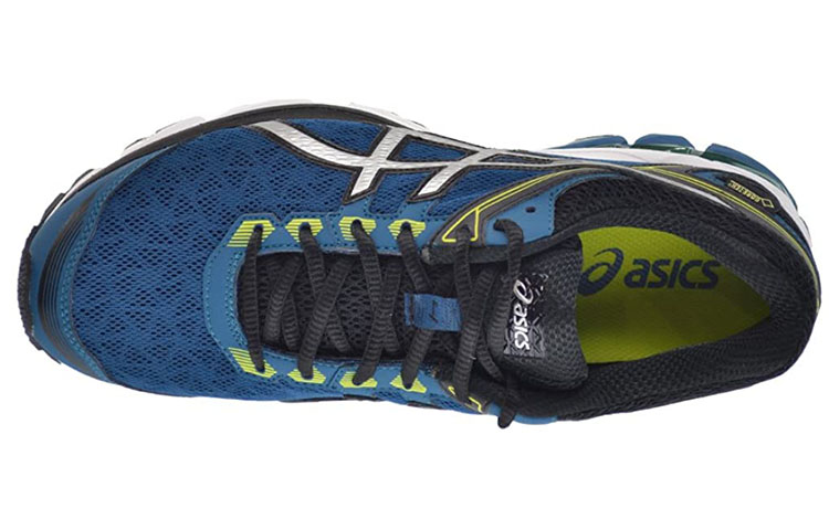 Shop Asics GT-1000 4 透氣耐磨舒適 低筒運動跑步鞋 藍黃