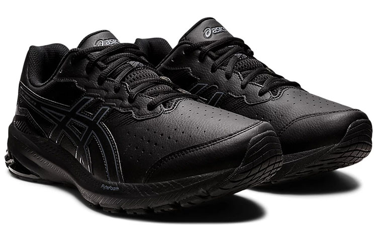 Lookbook Asics GT-1000 皮革 2 舒適耐磨慢跑鞋 黑 2E寬