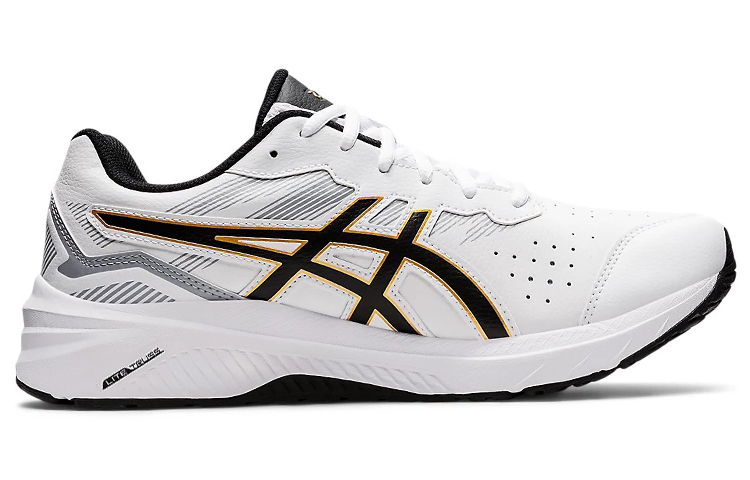 Order 亞瑟士 GT-1000 皮革 2 舒適耐磨跑步鞋 白黑 4E寬