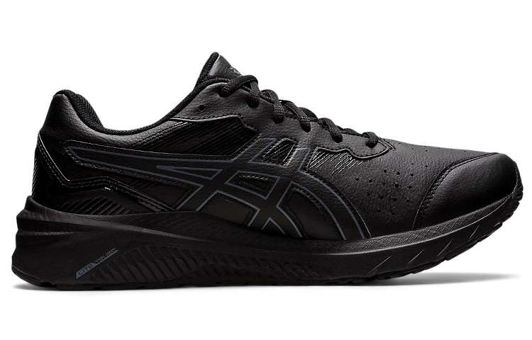 Order Asics GT-1000 皮革 2 舒適耐磨跑鞋 極夜黑 4E寬