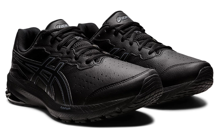 Lookbook Asics GT-1000 皮革 2 舒適耐磨跑鞋 極夜黑 4E寬