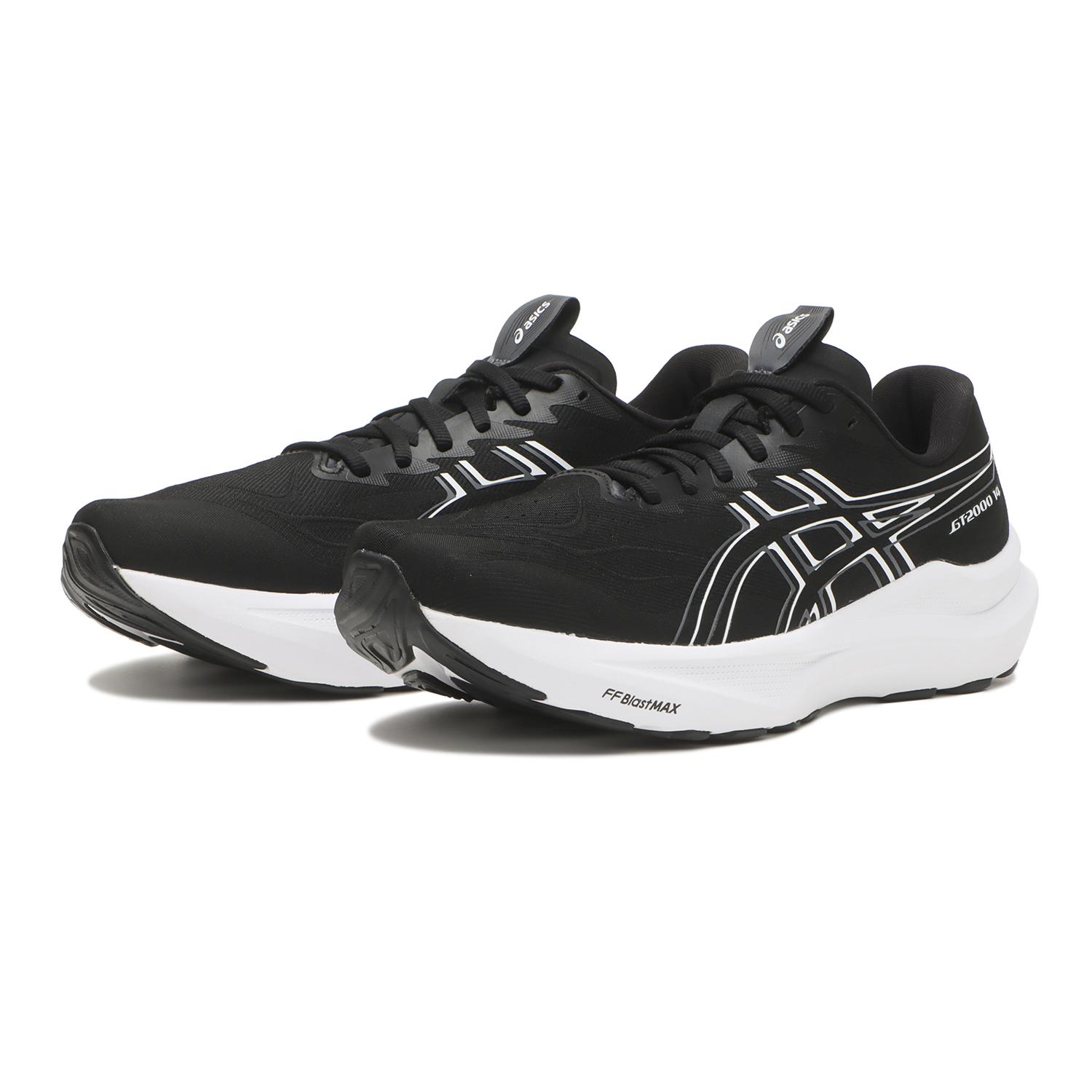 Lookbook Asics GT-2000 14 Extra Wide Kasut Lari Hitam/Putih BLACK/WHITE 1011C057-001