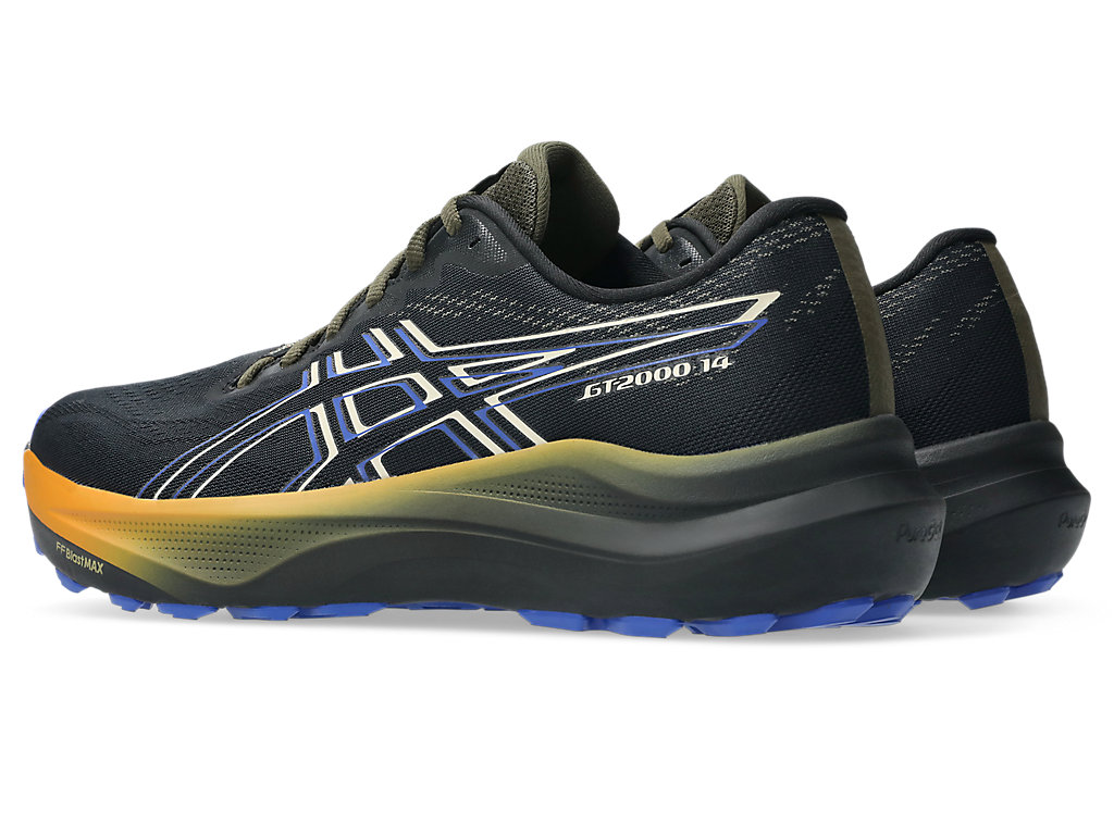 Shop ASICS GT-2000 14 GTX 防水跑鞋 黑色/香草色 1011C058-001