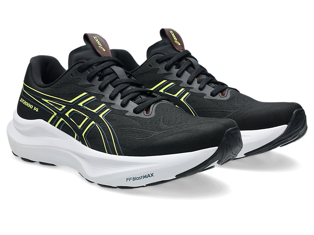 Order ASICS GT-2000 14 Kasut Lari Hitam/Citron 1011C056-003