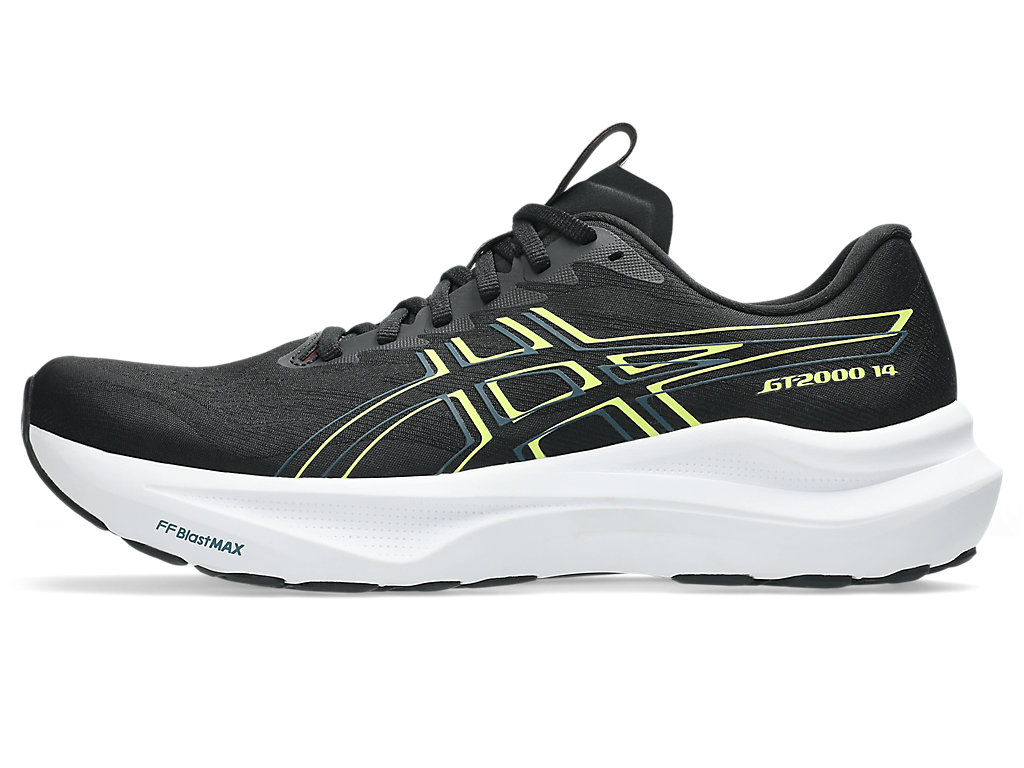Cheap ASICS GT-2000 14 Kasut Lari Hitam/Citron 1011C056-003