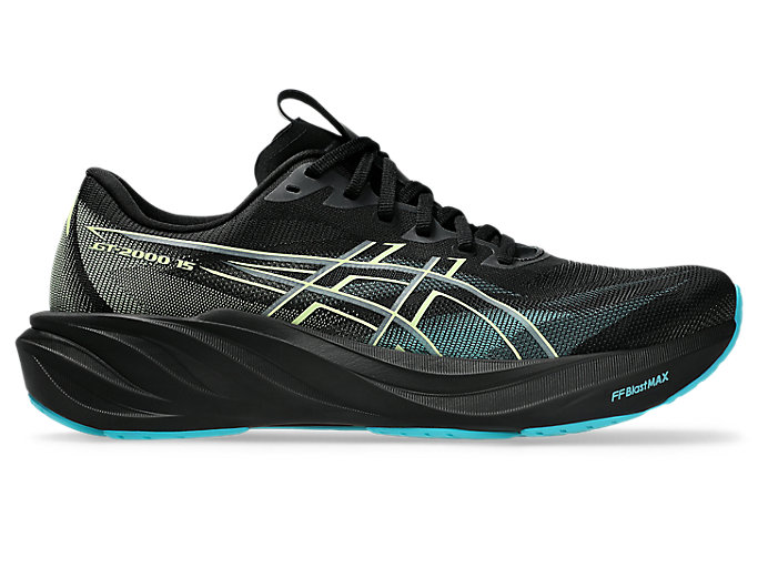 Cheap ASICS GT-2000 15 Chaussures de Running Noir/Energy Aqua 1011C235-002