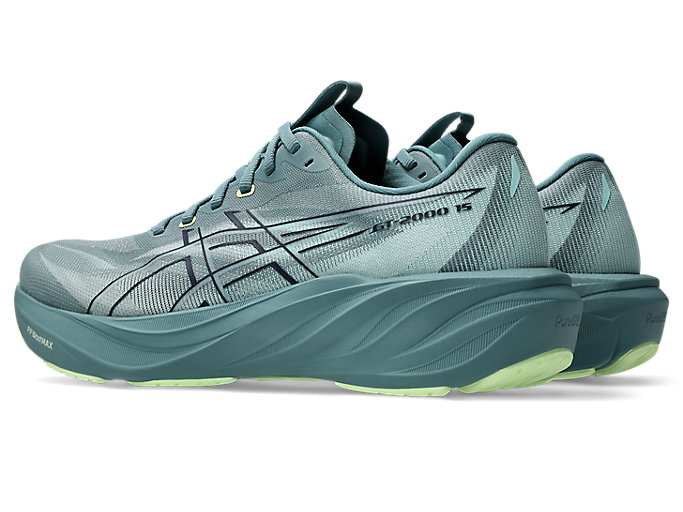 Lookbook ASICS GT-2000 15 Scarpe Running Larghe Foggy Teal/Giallo Illuminate 1011C236-402