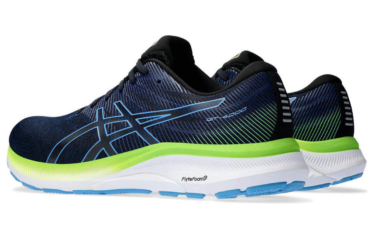 Shop Asics Gt-4000 3 耐磨 低筒 跑步鞋 男款 藍綠色