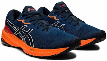 ASICS GT 1000 11 'Biru Prancis Oranye Mengejutkan' 1011B354-401 Lookbook ASICS GT 1000 11 'Biru Prancis Oranye Mengejutkan' 1011B354-401