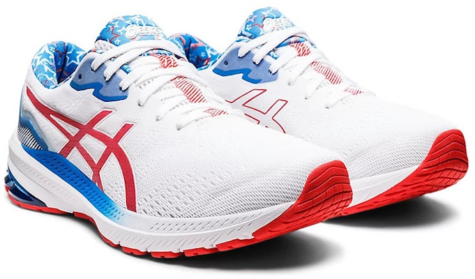 ASICS GT 1000 11 'Putih Merah Elektrik' 1011B554-100 Lookbook ASICS GT 1000 11 'Putih Merah Elektrik' 1011B554-100