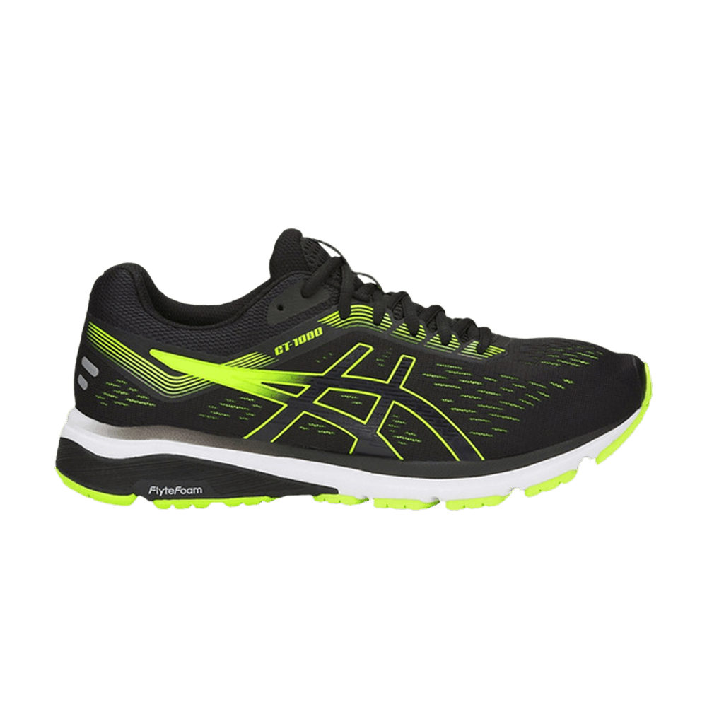 ASICS GT 1000 7 2E Wide 'Black Hazard Green' 1011A038-004