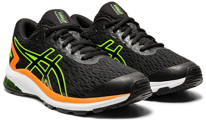 ASICS GT 1000 9 GS 'Hitam Hijau Gecko' 1014A150-005 Lookbook ASICS GT 1000 9 GS 'Hitam Hijau Gecko' 1014A150-005