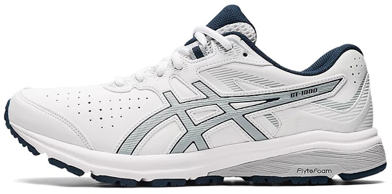 Asics Gt-1000 皮革款 輕便透氣運動跑步鞋 白灰色 2E寬度 Buy Asics Gt-1000 皮革款 輕便透氣運動跑步鞋 白灰色 2E寬度