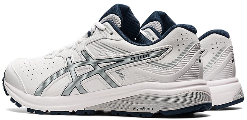Asics Gt-1000 皮革款 輕便透氣運動跑步鞋 白灰色 2E寬度 Shop Asics Gt-1000 皮革款 輕便透氣運動跑步鞋 白灰色 2E寬度