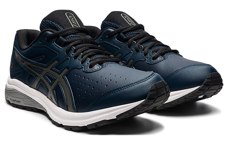 Lookbook Asics Gt-1000 皮革透氣低筒運動鞋 藍銀 2E寬