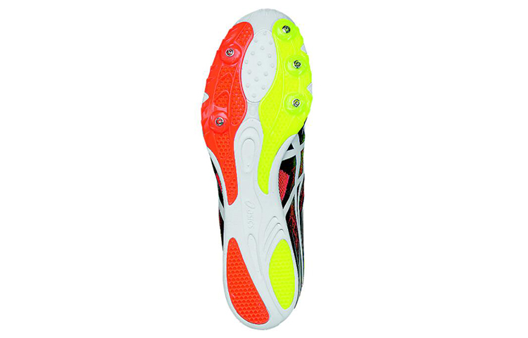 Shop アシックス ガンラップ 陸上シューズ 黒/白 G604Y-9001