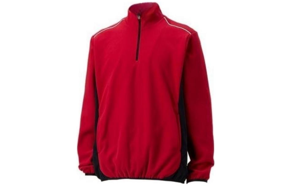 ASICS Half-Zip Colorblock Jacket Red Long Sleeve 2121A338-600
