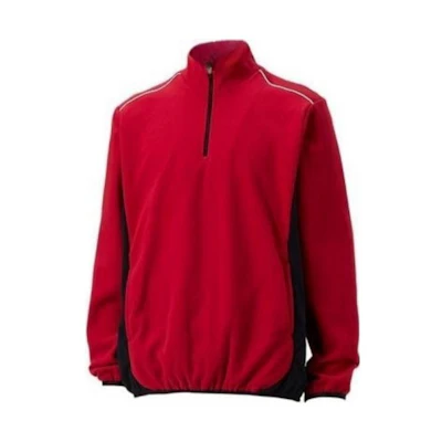 ASICS Half-Zip Colorblock Jacket Red Long Sleeve 2121A338-600