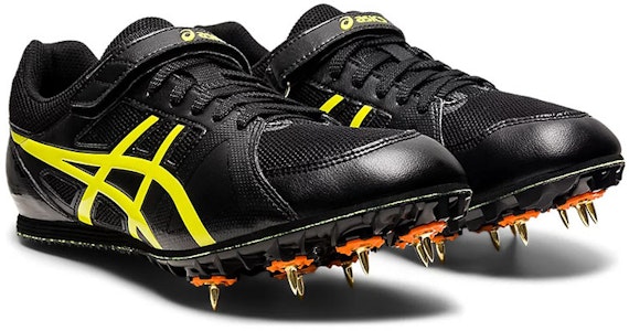 亚瑟士 Heatflat FR 7 专业田径鞋 黑黄配色 TTP526-002 Lookbook 亚瑟士 Heatflat FR 7 专业田径鞋 黑黄配色 TTP526-002