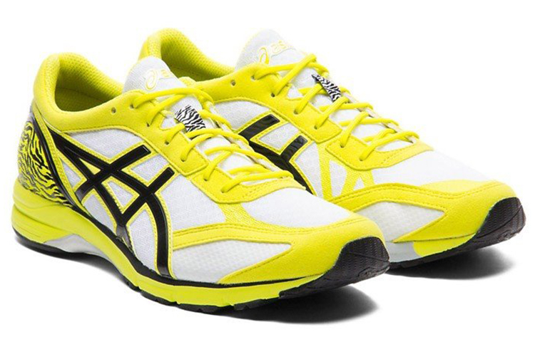 Lookbook ASICS Heatracer Baskets Running ''Jaune Blanc Noir'' 1011A698-100