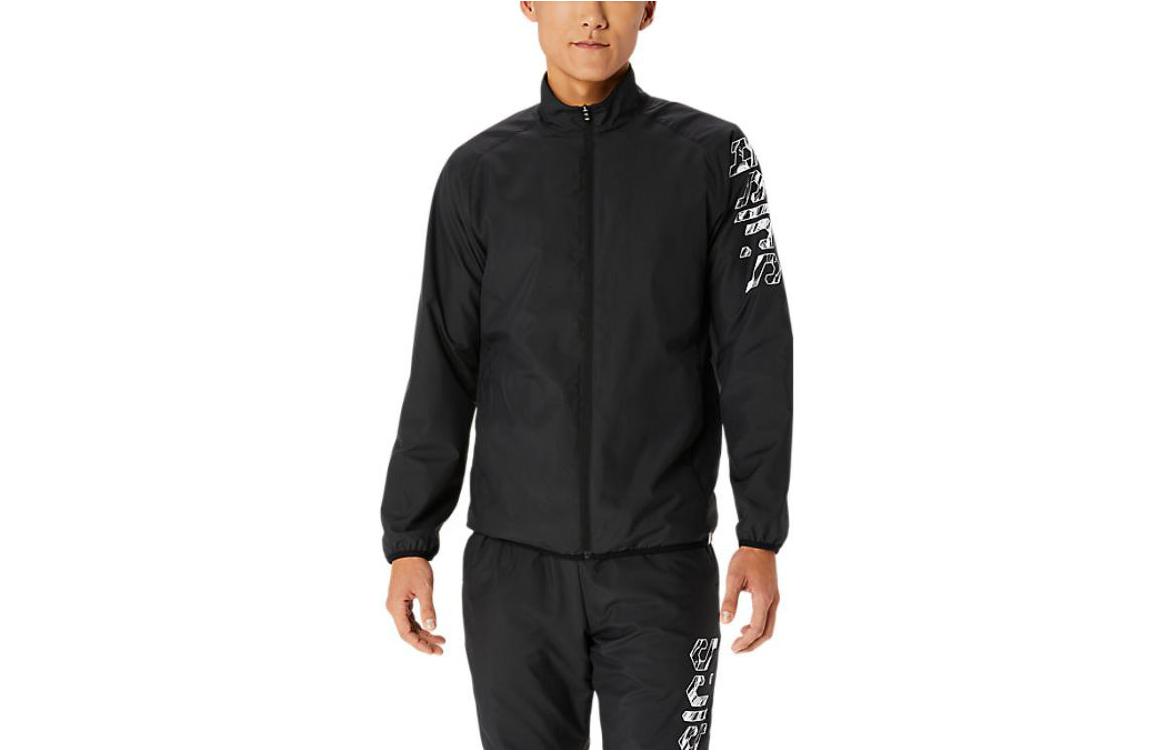 ASICS Hex Graphic High-Neck Zip Jacket Black 2031E236-001