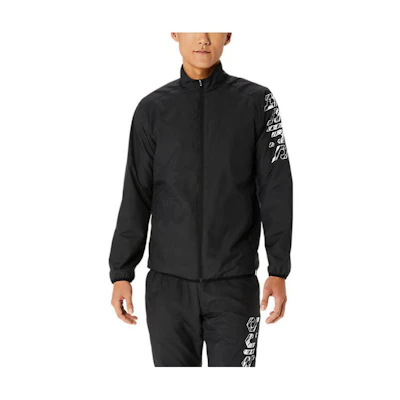ASICS Hex Graphic High-Neck Zip Jacket Black 2031E236-001