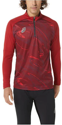 ASICS High-Collar Graphic Print Pullover Jacket - Red 2101A216-600 Buy ASICS High-Collar Graphic Print Pullover Jacket - Red 2101A216-600