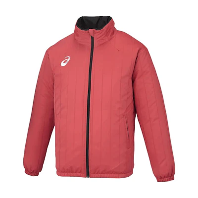 ASICS High-Neck Logo Print Zip Jacket Classic Red XSW229-32