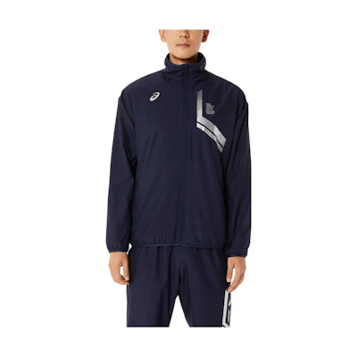ASICS High-Neck Zip-Up Jacket Deep Blue 2031D590-400