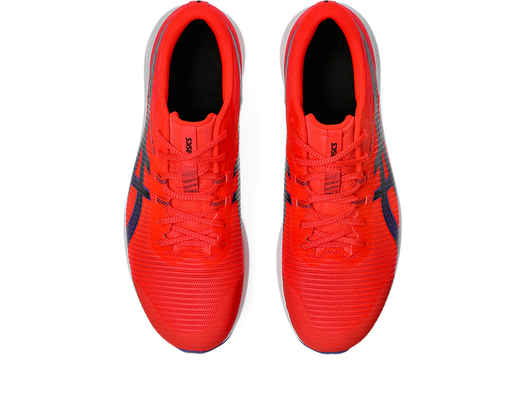 Sizing ASICS Hyper Racer Sepatu Lari Flash Merah/Hitam 1093A233-600