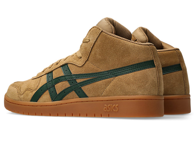 Lookbook Asics Japan Pro Mid-Top Sneakers Walnut/Forest Night Kasut Lelaki Stylish. 1201B033-200