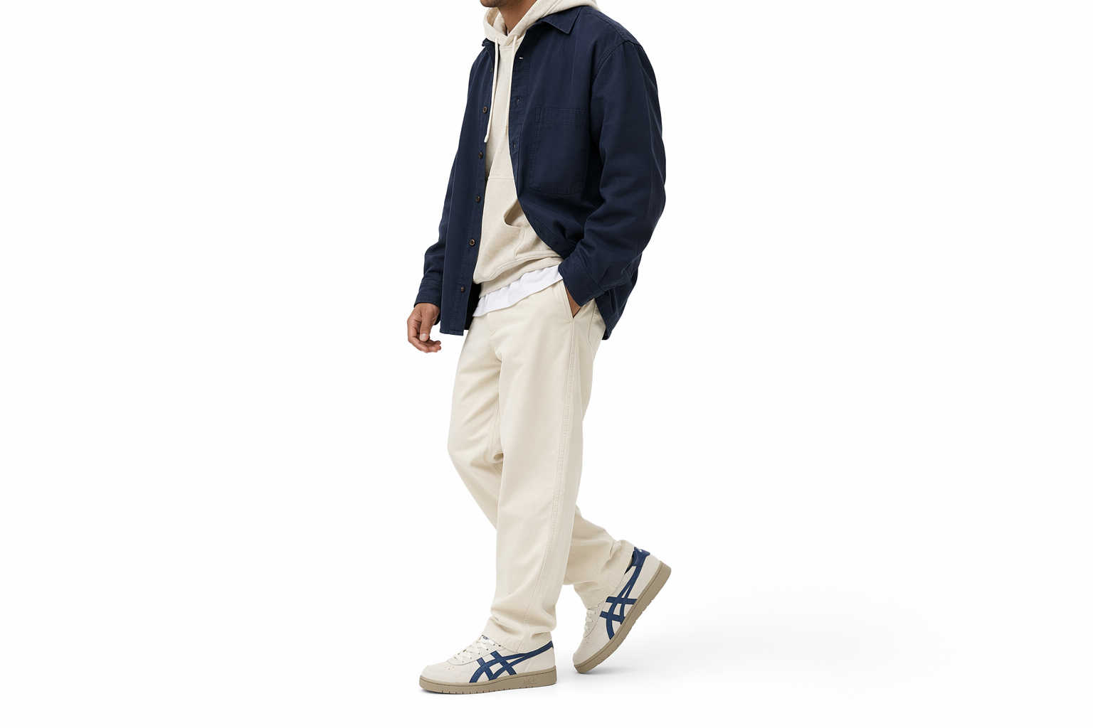 Order ASICS 日本 Pro 休閒鞋 奶油色/獨立藍 1201A920-101