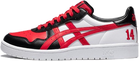 ASICS Japan S Bukatsu Shoes White/Black/Red 1203A060-600 ASICS Japan S Bukatsu Shoes White/Black/Red 1203A060-600