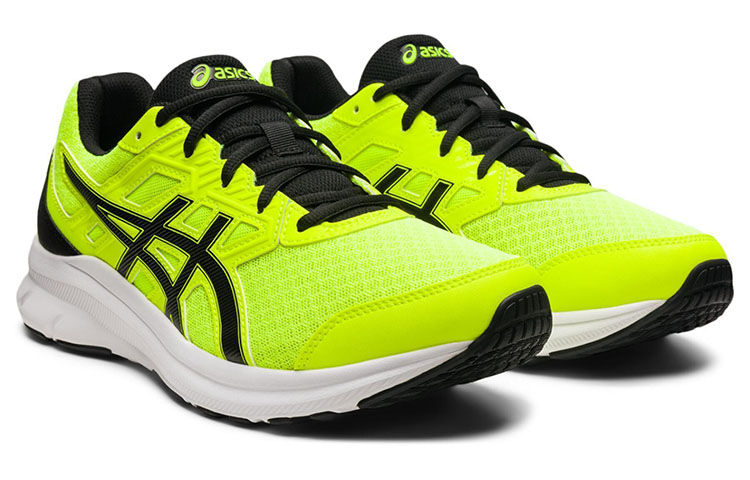 Lookbook ASICS Jolt 3 Lage Sneakers Slijtvast Geel Zwart Comfortabel 1011B034-750