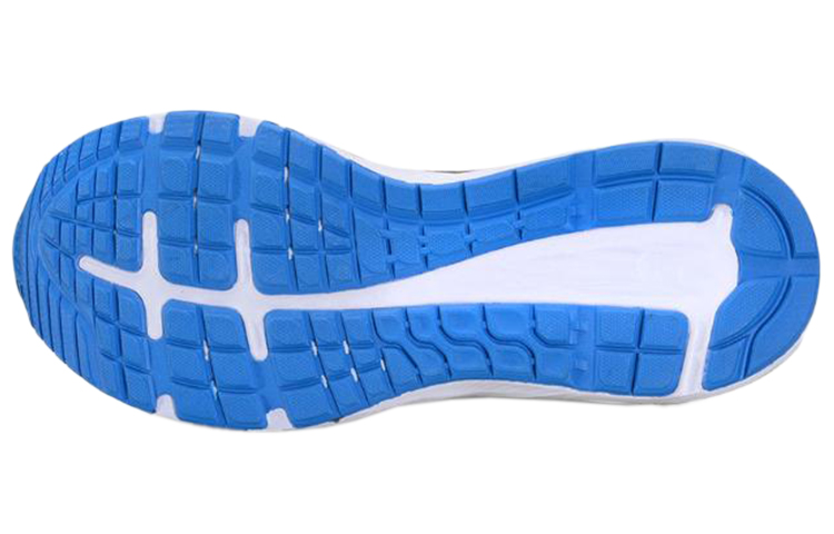 Shop Asics歌舞伎 防滑透氣 低筒運動跑步鞋 灰藍色