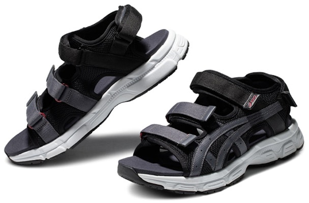ASICS Kahana SD 2 Fashion Retro Sports Unisex Black Gray Sandals 'Black Gray' 1203A231-001 Lookbook ASICS Kahana SD 2 Fashion Retro Sports Unisex Black Gray Sandals 'Black Gray' 1203A231-001