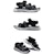 ASICS Kahana SD 2 Gaya Retro Uniseks Hitam Kelabu Sandal 'Hitam Kelabu' 1203A231-001
