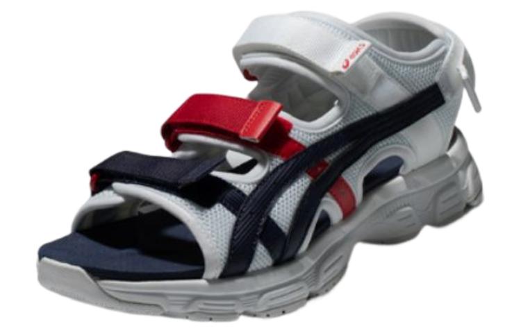 Lookbook Sandal Asics Kahana SD 2 Unisex Retro Fashion Olahraga 'Putih Biru' 1203A231-100