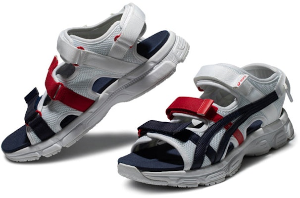 ASICS Kahana SD 2 Fashion Retro Sports Unisex Sandals 'White Blue' 1203A231-100 Shop ASICS Kahana SD 2 Fashion Retro Sports Unisex Sandals 'White Blue' 1203A231-100