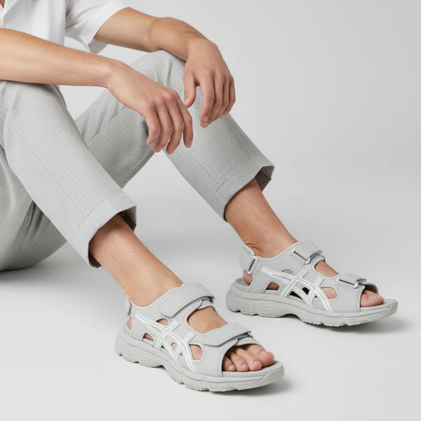 ASICS Kahana Sd Outdoor Sports Unisex Gray White Sandals 'Gray White' 1203A130-022 Order ASICS Kahana Sd Outdoor Sports Unisex Gray White Sandals 'Gray White' 1203A130-022