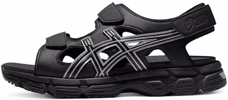 ASICS Kahana Sd Outdoor Sports Unisex Sandals 'Black Silver' 1203A130-002 ASICS Kahana Sd Outdoor Sports Unisex Sandals 'Black Silver' 1203A130-002