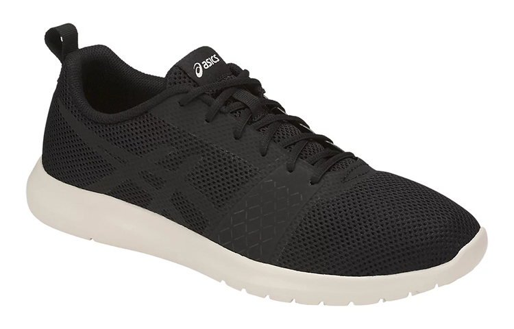 Shop Asics Kanmei MX 透氣減震防滑 低筒運動跑步鞋 黑色