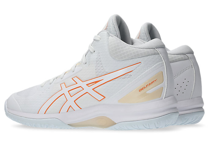 Lookbook ASICS Lady Gelfairy 9 Sepatu Lari Putih/Sun Peach 1062A007-105